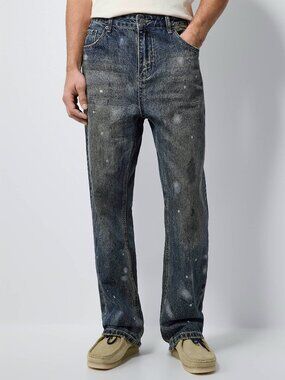 BNWT AW25 FOUND PAINT SPLATTER JEANS 34